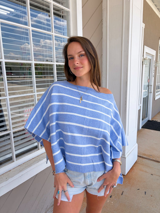 Blue Skies Poncho