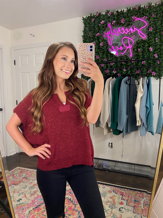 Brielle Top - Cabernet