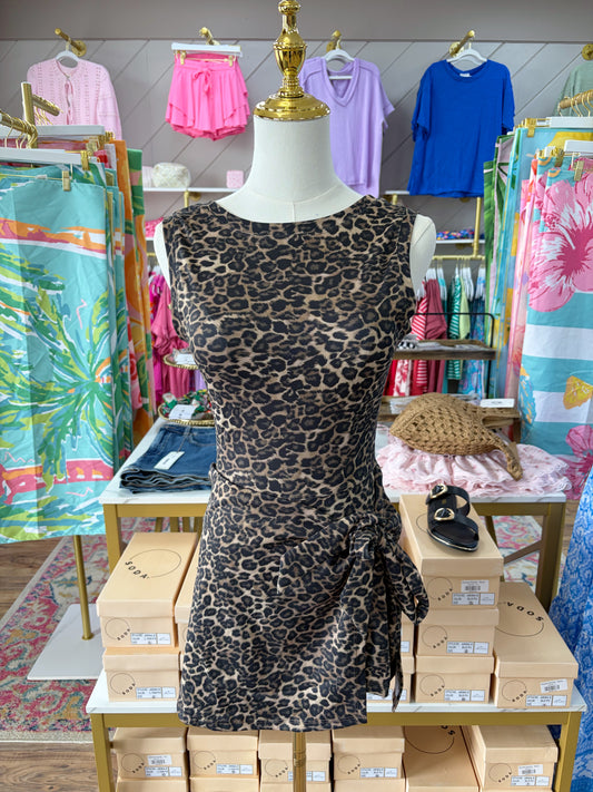 Off Duty Athletic Dress - Leopard