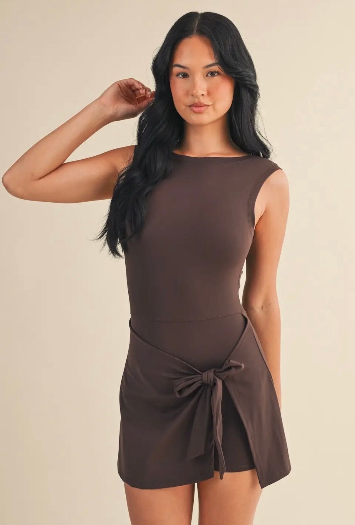 1 LARGE LEFT | Off Duty Athletic Dress - Brown