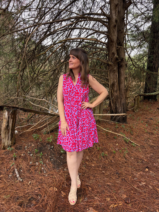 M & L LEFT | Lizzy Leopard Dress