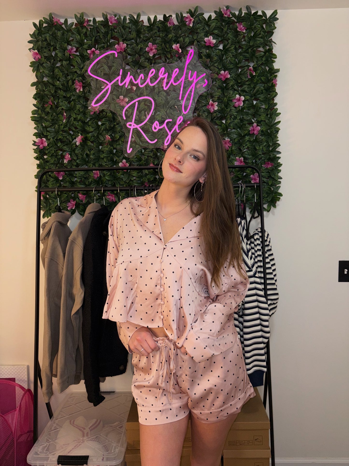 Pretty in Pink Pajama Set