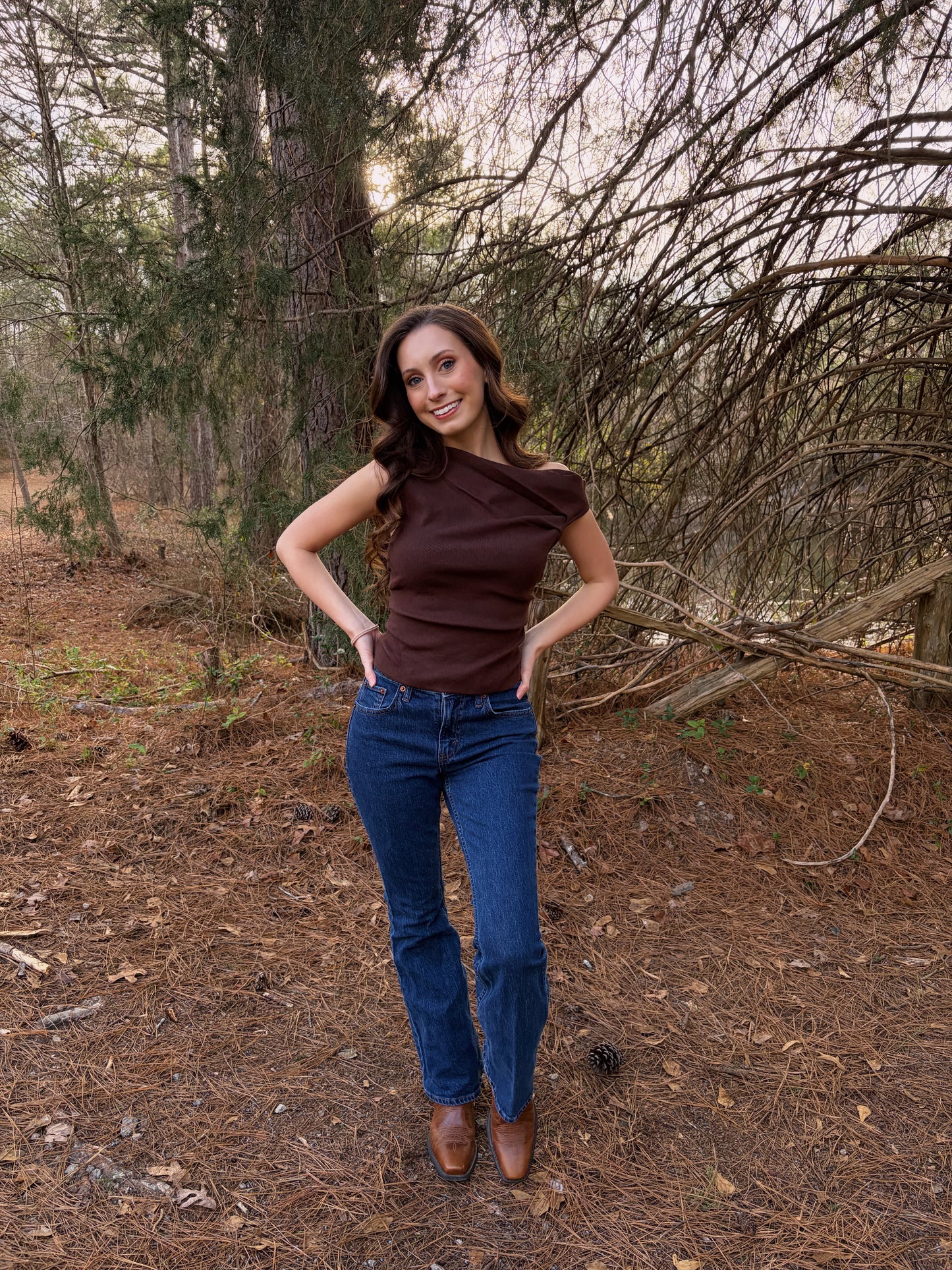 S & L LEFT | Eliza Top - Brown