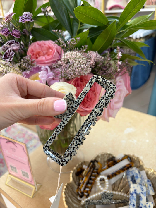 1 LEFT | Dalmatian Large Hair Claw Clip