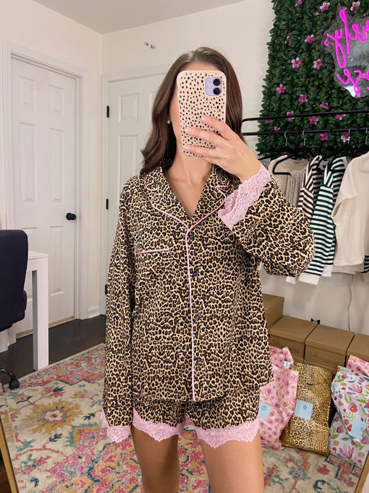 1 LARGE LEFT | Blush Leopard Set
