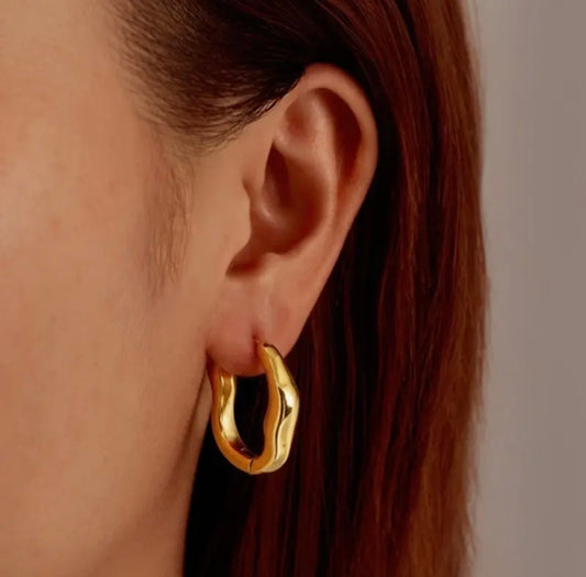 U Shape Hoop Earrings
