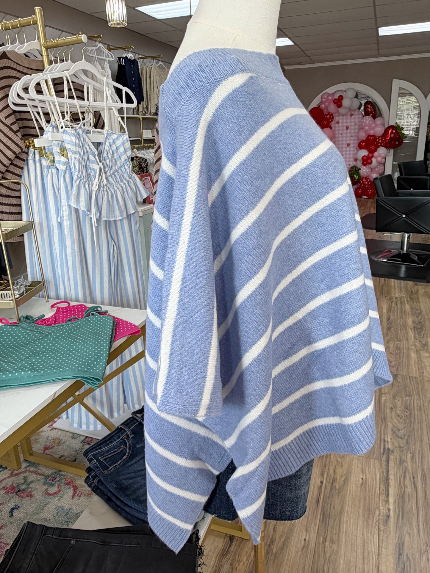 Blue Skies Poncho