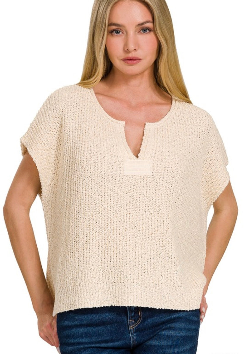 Brielle Top - Heather Beige