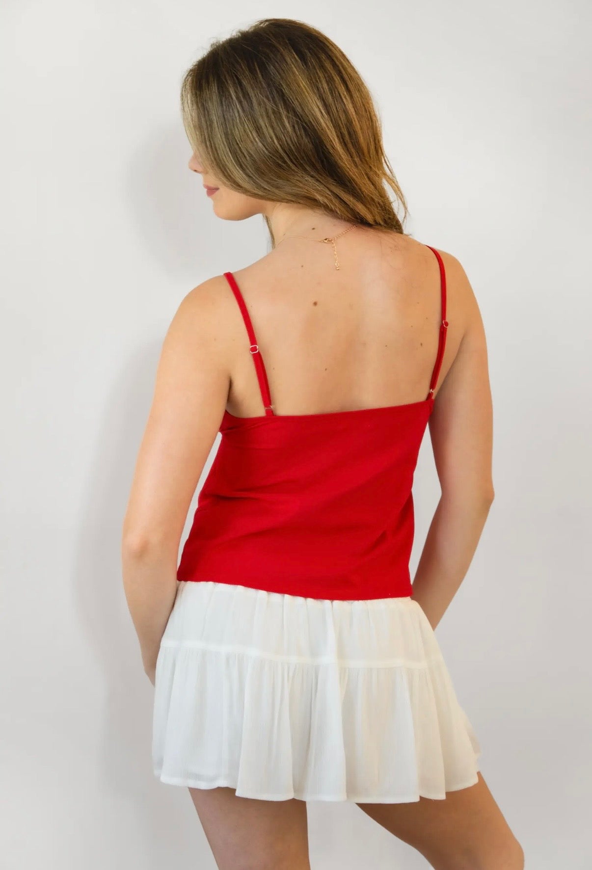Lola Tank Top - Red