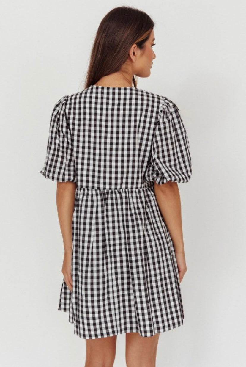 Gingham Mini Dress