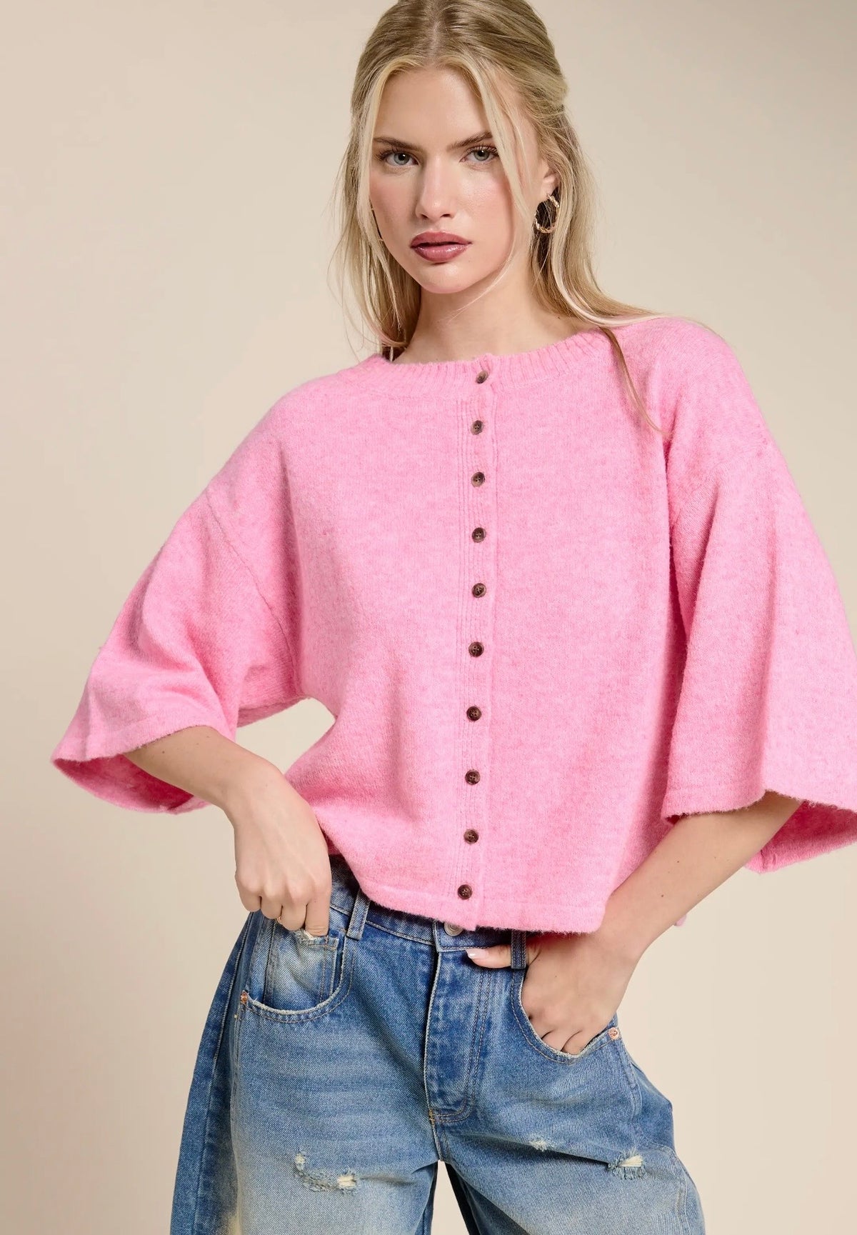 Cotton Candy Sweater Top