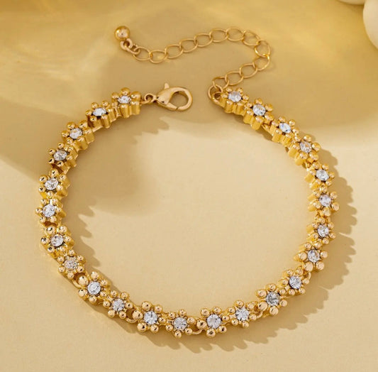 Floral Tennis Bracelet