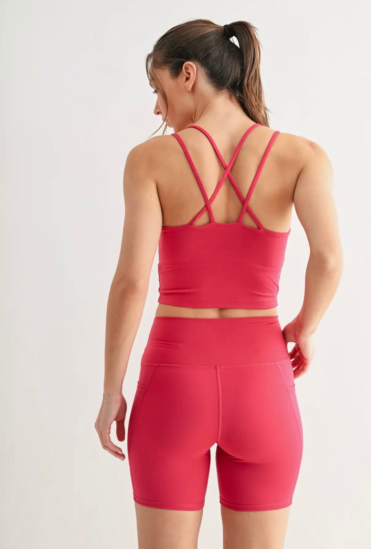 Plum Pink Sports Bra