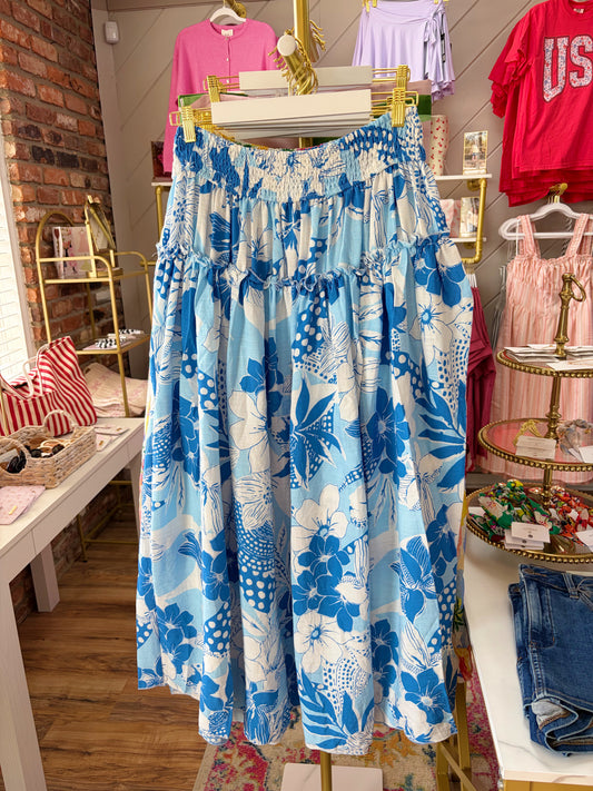 Blue Lagoon Maxi Skirt