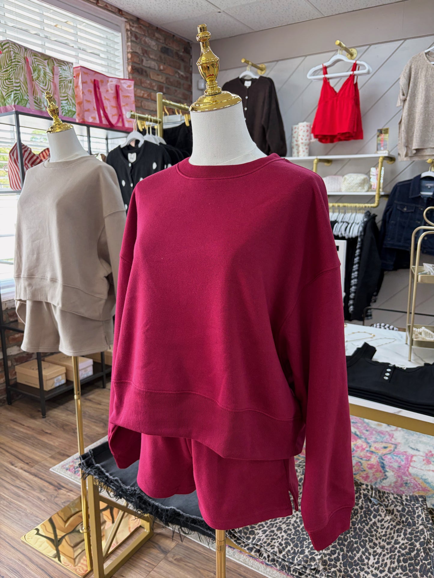 Josie Lounge Set - Cabernet