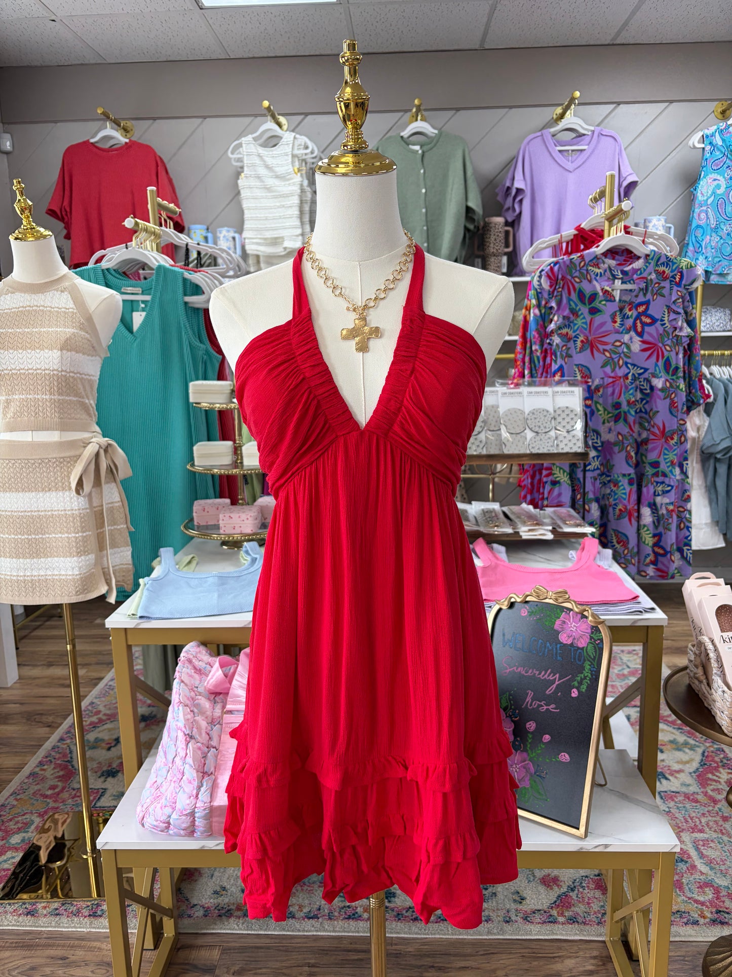 M & L LEFT | Cherry Mini Dress