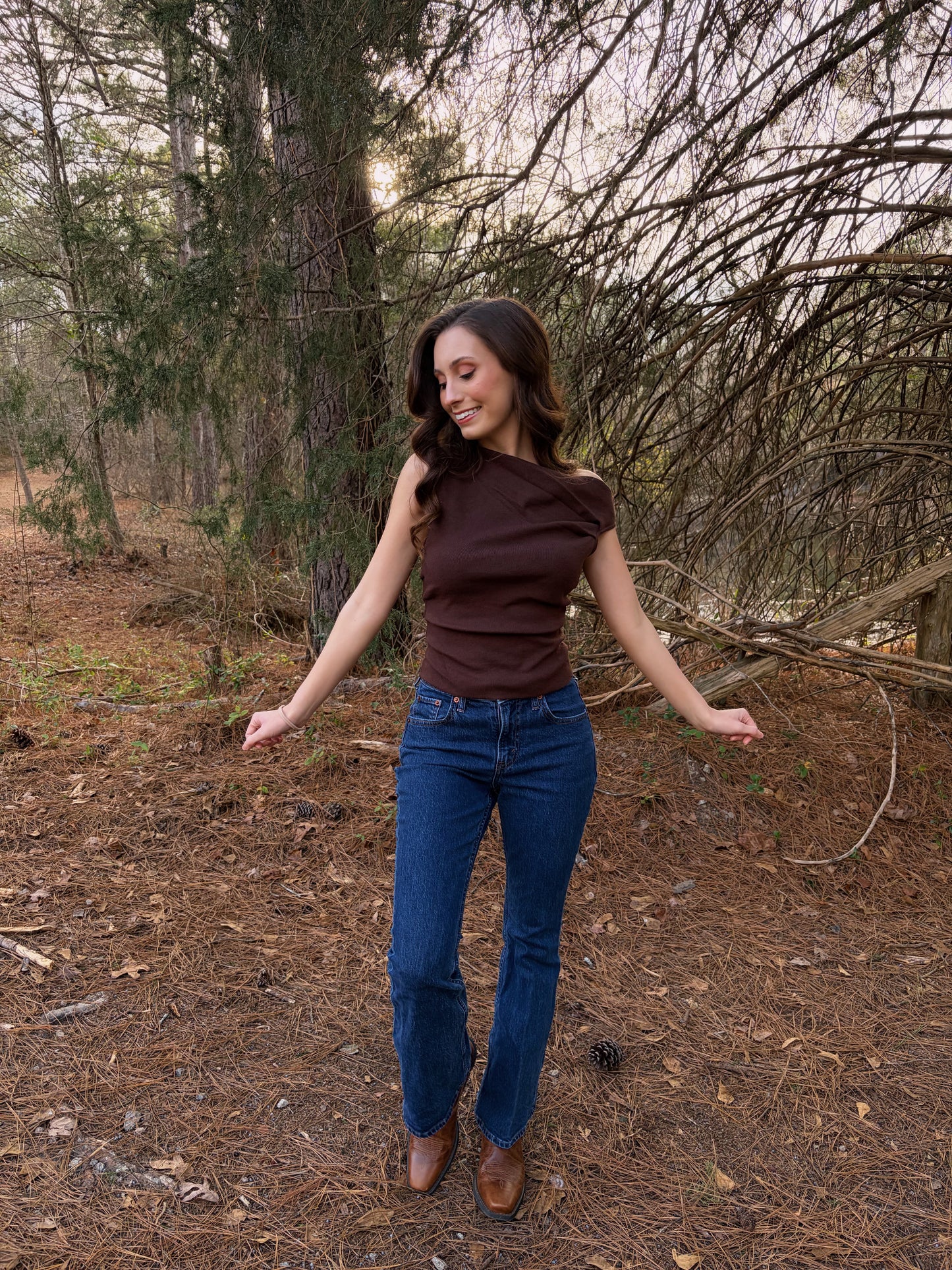 S & L LEFT | Eliza Top - Brown