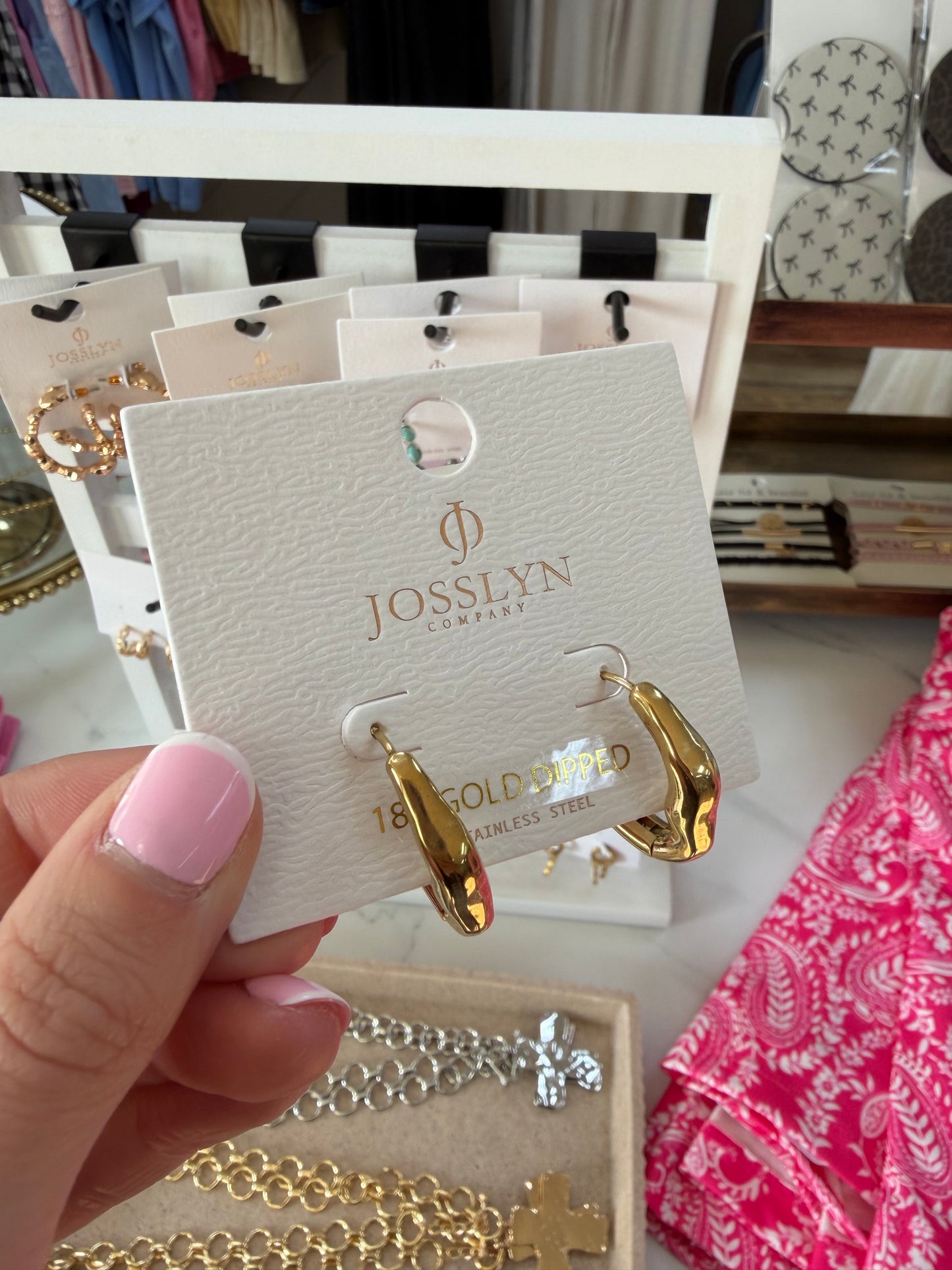 U Shape Hoop Earrings
