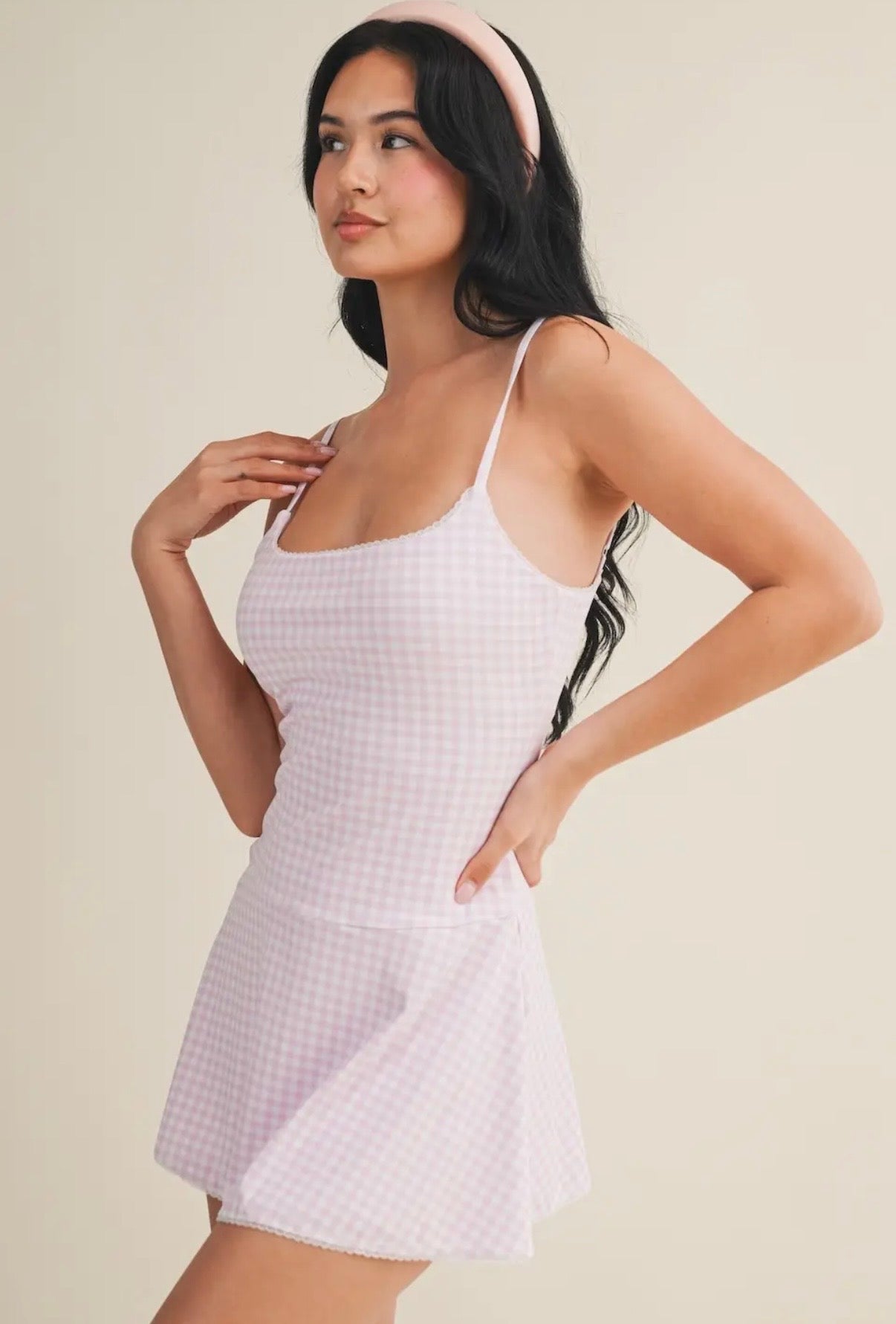 Rosie Gingham Mini Dress