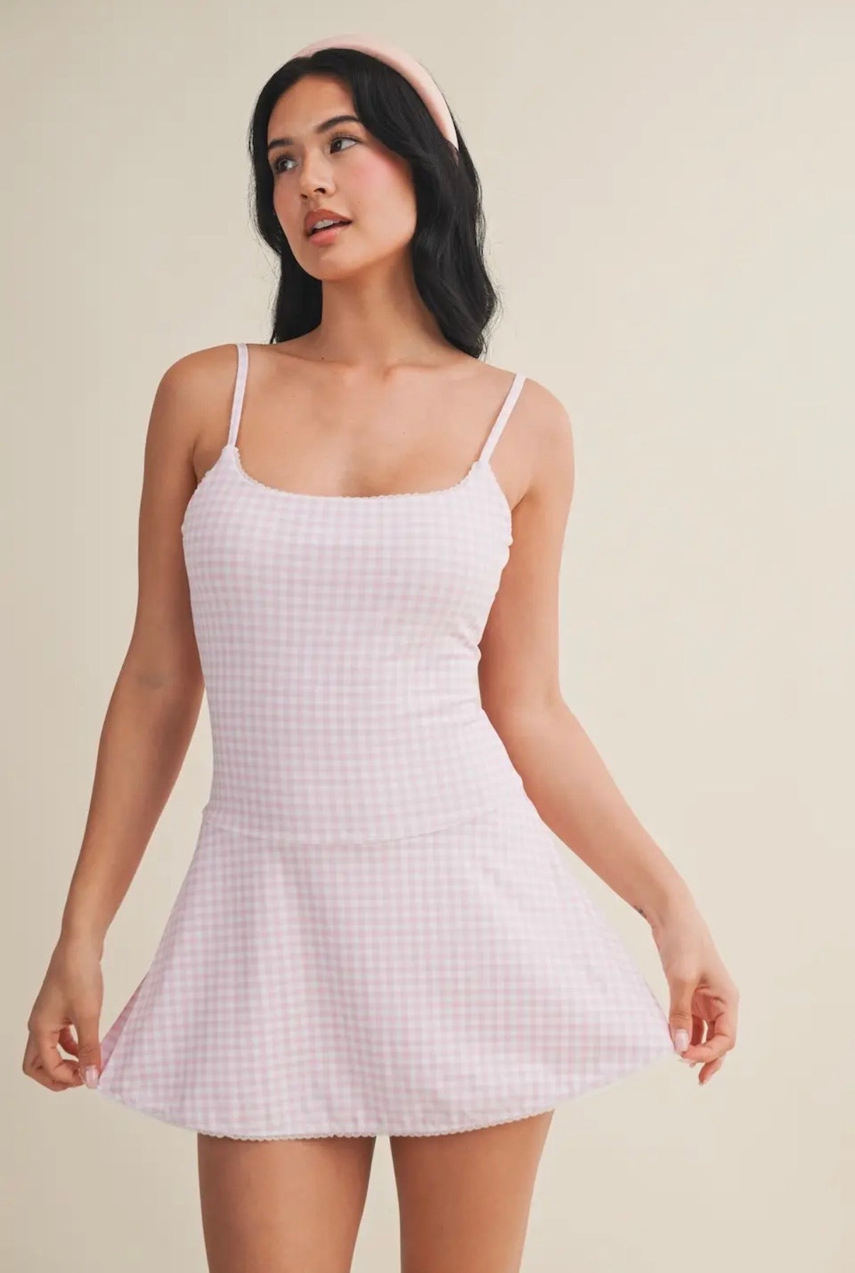 Rosie Gingham Mini Dress