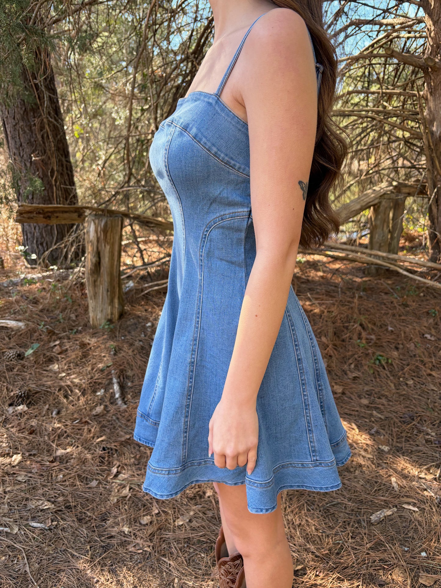 S & L LEFT | Macie Denim Mini Dress