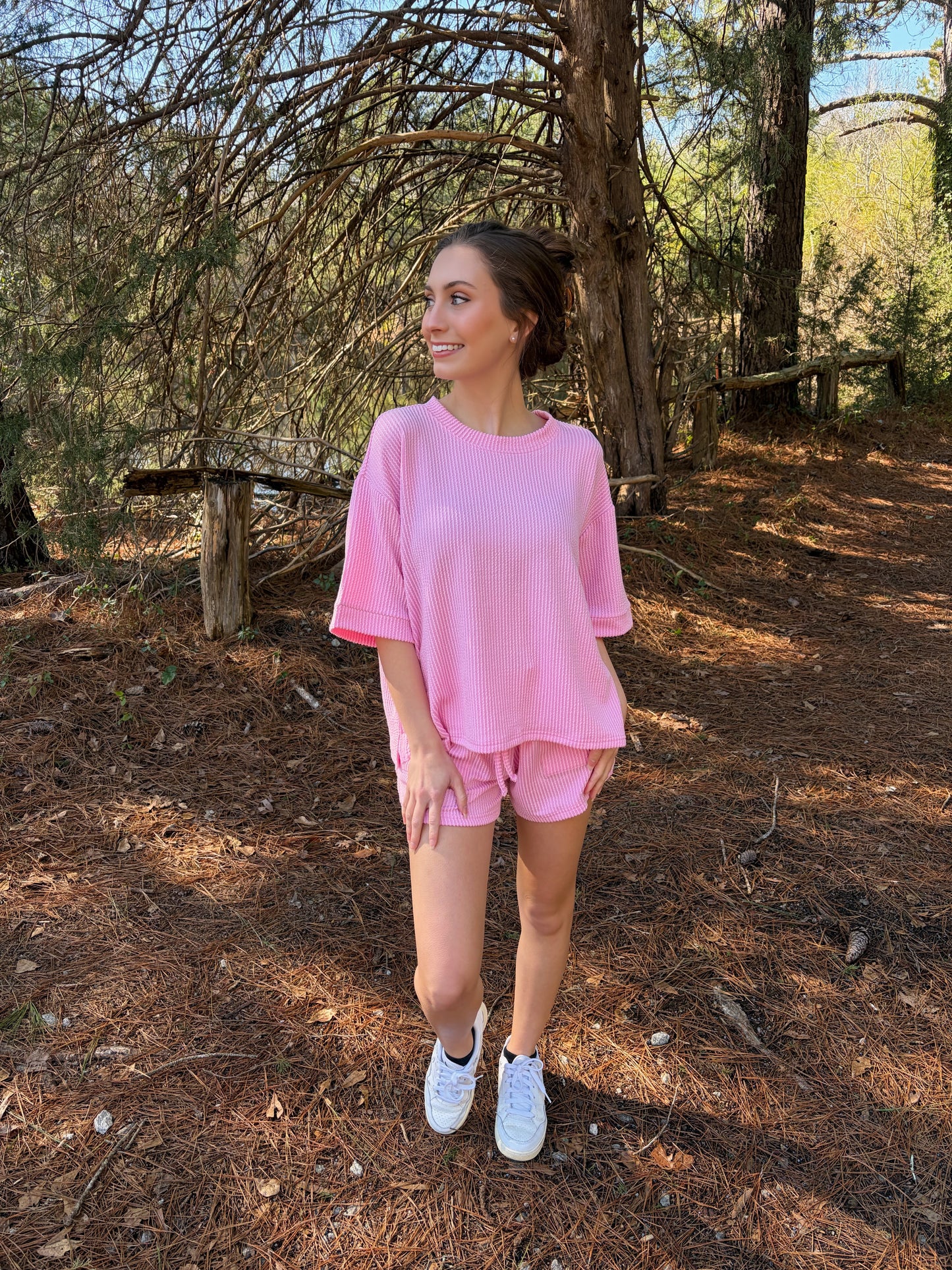 2X LEFT | Weekend Ribbed Set - Pink