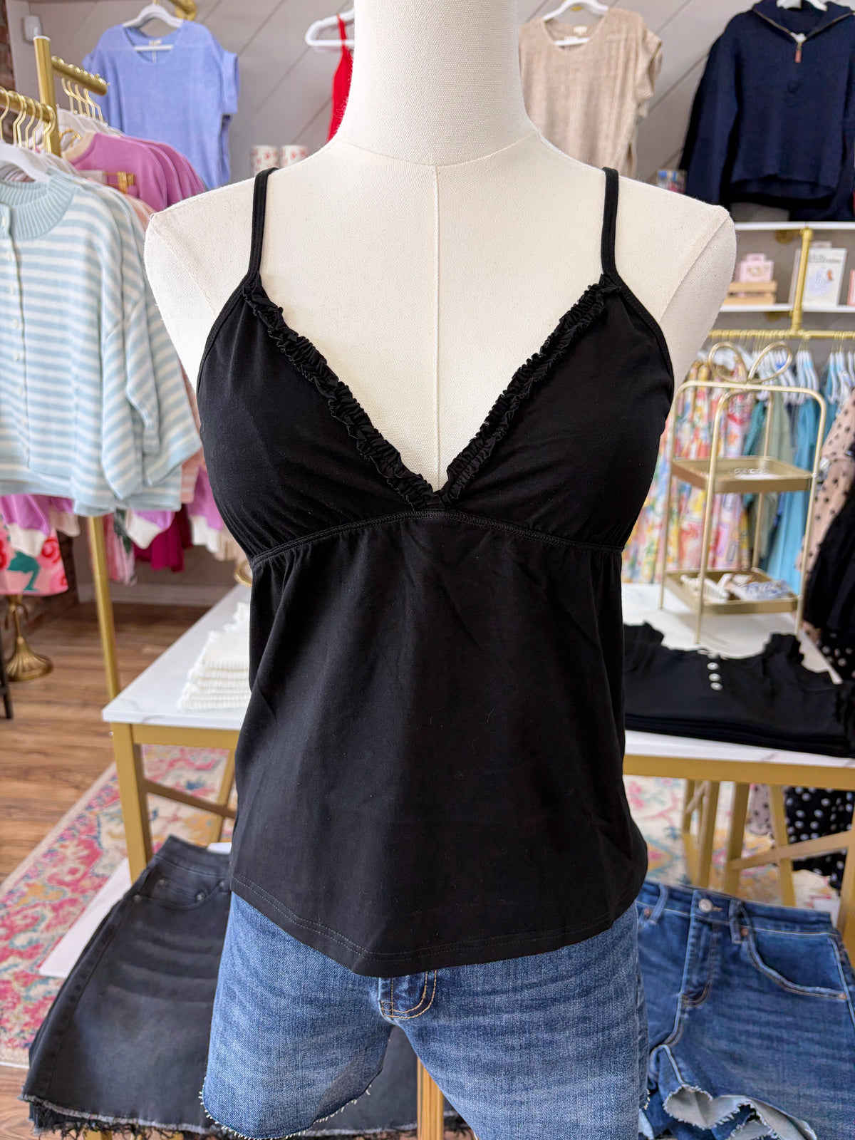 Lola Tank Top - Black