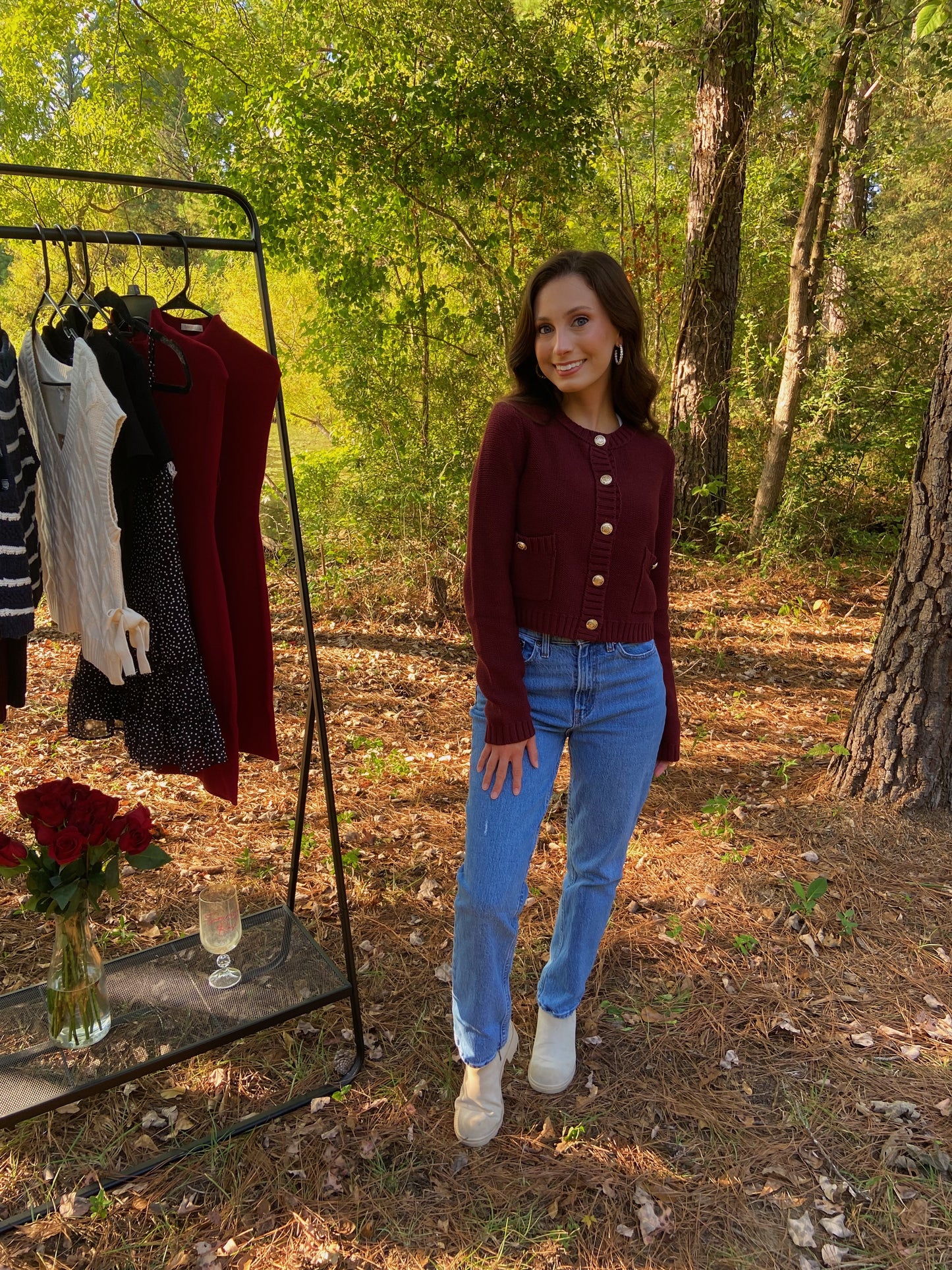 Juliette Sweater - Red Wood