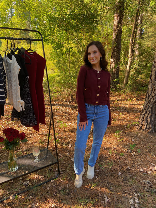Juliette Sweater - Red Wood