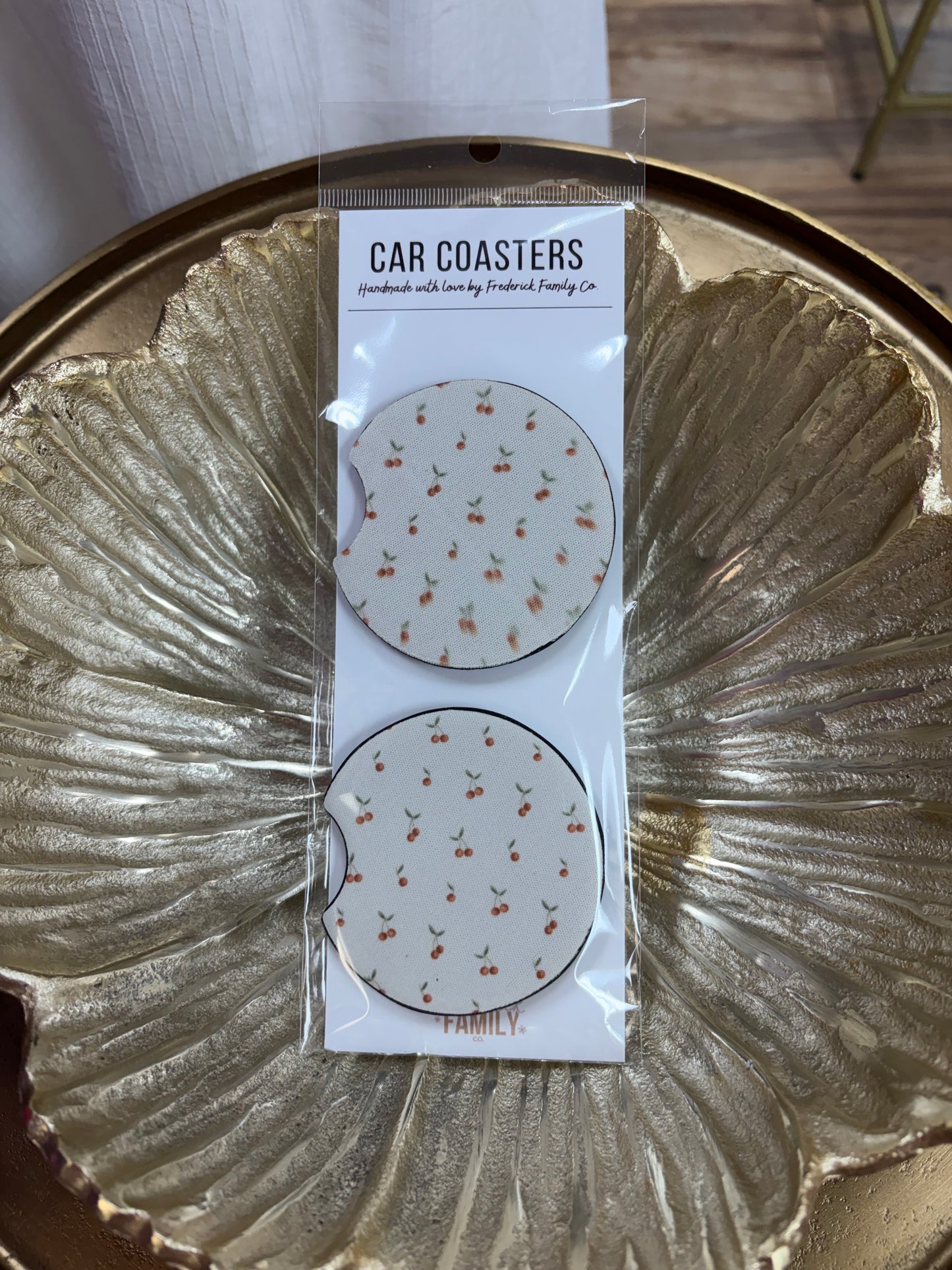 1 LEFT | Cherry Car Coasters