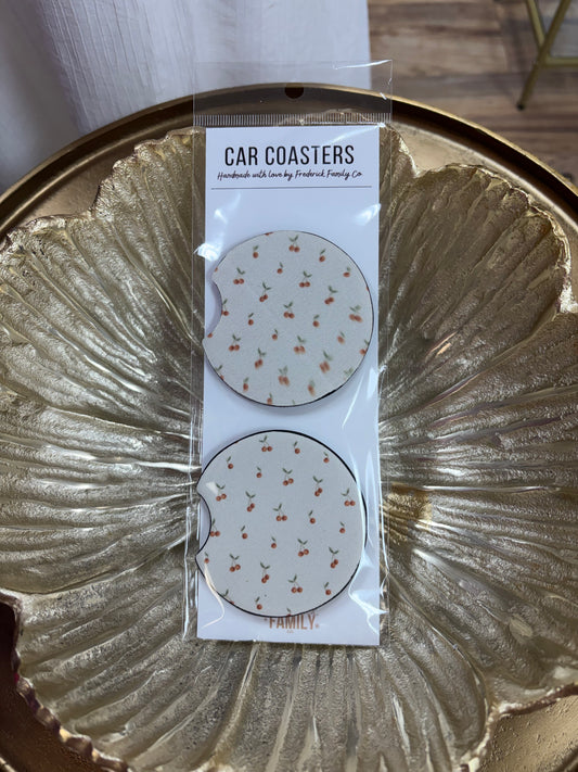 1 LEFT | Cherry Car Coasters